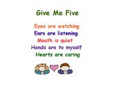 English Worksheet: Give me 5 poster