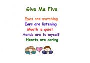 English Worksheet: Give me 5 poster