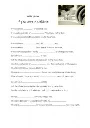 English worksheet: Listening - gap filling 