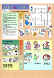 English Worksheet: BABY&CARE