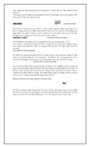 English worksheet: Flying machines page 2 (pictures have been reduced as they were too heavy)