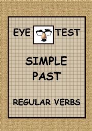 English Worksheet: LETS GO TO THE OPTICIAN - SIMPLE PAST - REGULAR VERBS