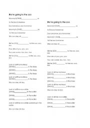 English worksheet: Song with the Present Continuous