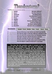 English Worksheet: Twilight Baseball Thunderstorm (for the sixth 15 min of Twilight film)
