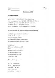 English worksheet: MUST - HAVE TO