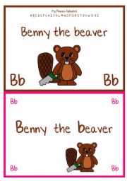 English worksheet: PHONICS ALPHABET - Animals