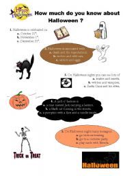 How much do you know about halloween ?