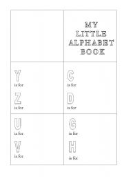 English worksheet: My little alphabook