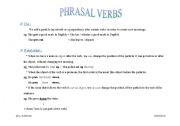 English worksheet: Phrasal Verbs