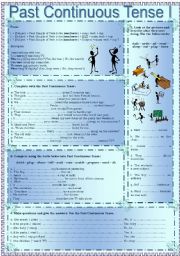 Past Continuous Tense I