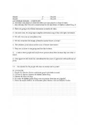 English worksheet: Martin Luther King Jr.