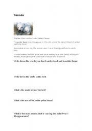 English Worksheet: Climate changes