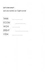 English Worksheet: LETS bEE smart