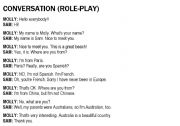English Worksheet: ROLE PLAY