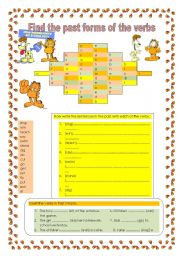 English Worksheet: Funny Past Simple Exercises