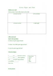 English worksheet: Green Eggs and Ham 