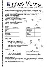 English Worksheet: Jules Verne