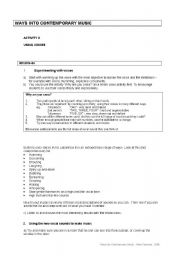 English Worksheet: Using Voices
