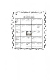 English worksheet: People Bingo