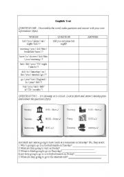 English worksheet: Test for young students...