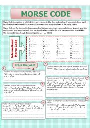 English Worksheet: Morse code