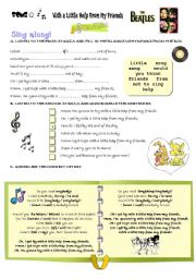 English Worksheet: SONG - 