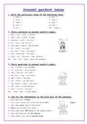 English Worksheet: Present Perfect