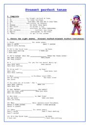 English Worksheet: Present Perfect