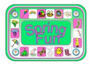 English Worksheet: Spring Fun Game (the 4th and last of a set of 4 seasons games)