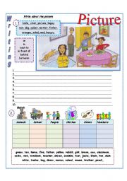 English Worksheet: Picture- Description/ Writing