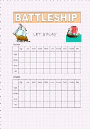 English Worksheet: Battleship