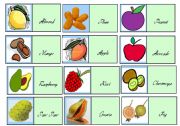 English Worksheet: A GAME ABOUT FRUITS 2