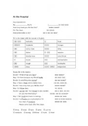 English worksheet: At the Doctor