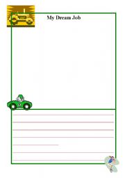 English Worksheet: My Dream Job