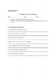 English worksheet: daily routines 