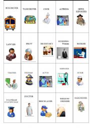 English Worksheet: Professions match