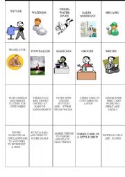 English worksheet: Profession match game