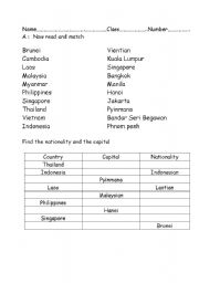 English worksheet: capital
