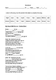 English Worksheet: MUSIC 