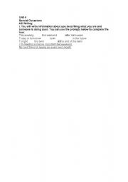 English Worksheet: ACTIVITY FOR PRESENT CONTINUOUS 