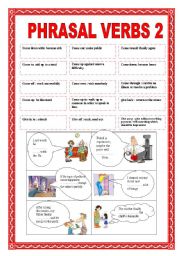 English Worksheet: PHRASAL VERBS 2