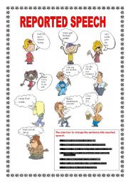 English Worksheet: Reported speech