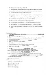 English worksheet: exercises about conditional