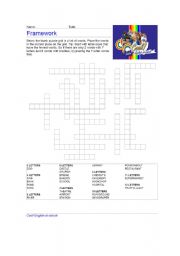 English Worksheet: Places puzzle