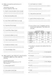 comparative ans superlative form