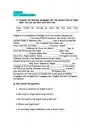 English Worksheet: Text Comprehension