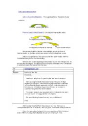 English Worksheet: Writing Exercise - Direct/Indirect Speech