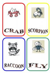 English Worksheet: ANIMAL FLASH-CARDS - PART 3