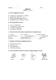 English worksheet: Test