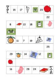 English Worksheet: NUMBERS- BIG AND SMALL OBJECTS